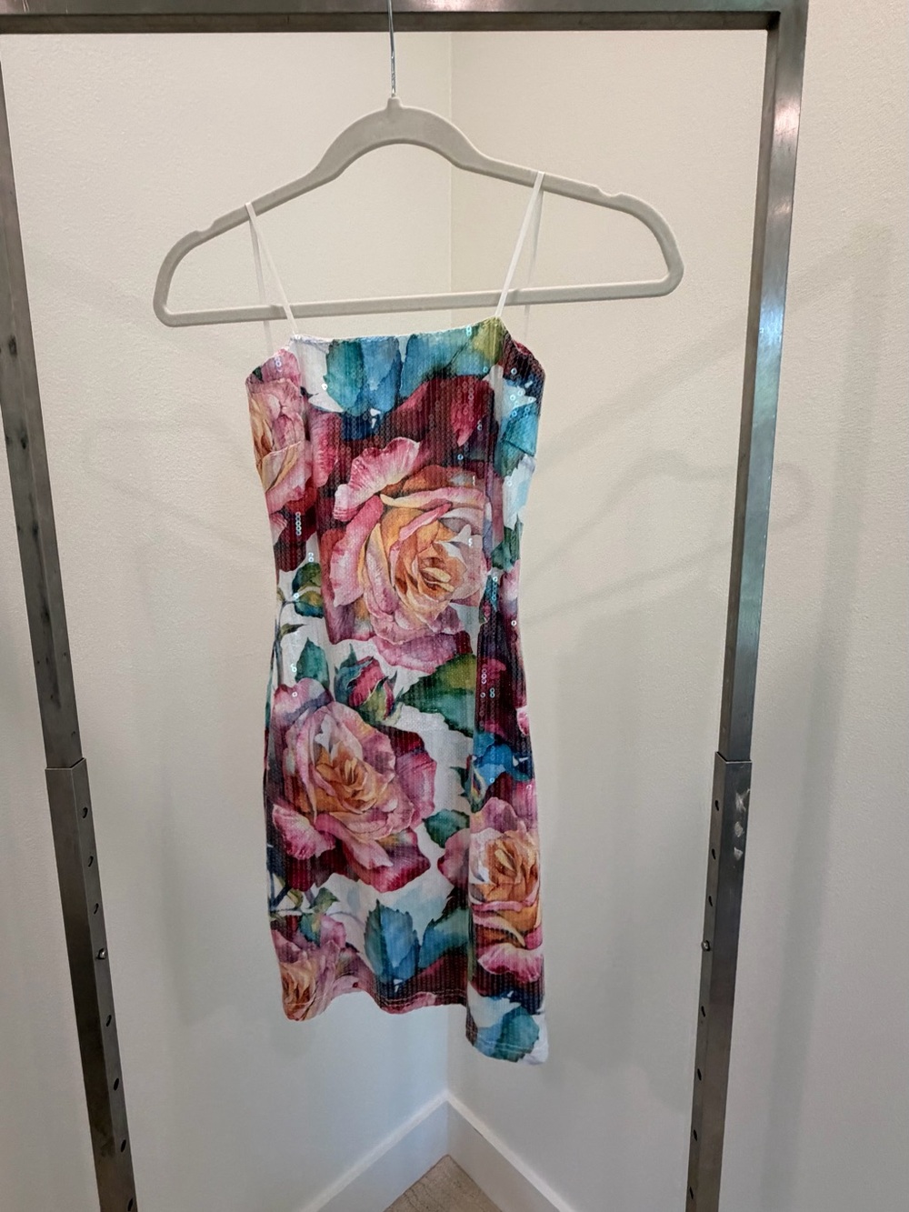 The Vintage Shop Pink Sequin Dress Top